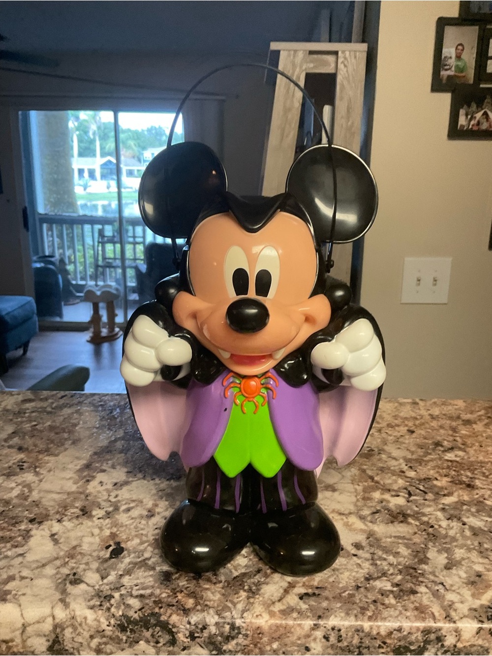 Disney Mickey Mouse HalloweenVampire Popcorn Bucket Purple, Black & Green